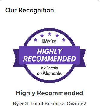 Highly Recommended on Alignable badge for Tech Stack Digital Solutions